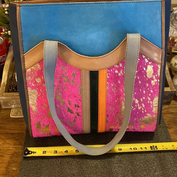 Hayes Leather multicolor tote - Picture 10 of 12